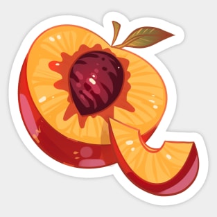 Sparkly Peach Sticker